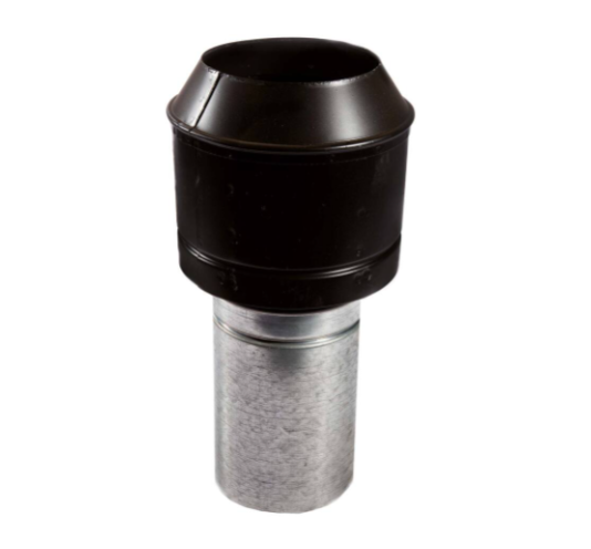ABAT-VENT ZINGUÉ POUR POÊLE À HUILE Ø100MM