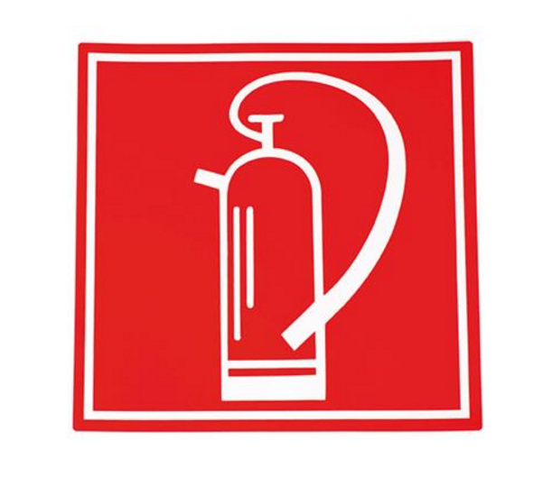 AUTOCOLLANT "EMPLACEMENT EXTINCTEUR" [Taille: 10cm * 10cm]