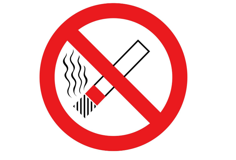 AUTOCOLLANT &quot;INTERDIT DE FUMER&quot; CIGARETTE [Taille: 10cm]