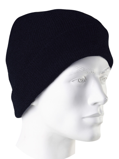 BONNET TRICOTÉ ACRYLIQUE BLEU