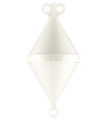 BOUÉE BICONIQUE Ø28 [Flottabilité 13Kg Utile 7Kg: Blanc 27 x 60 cm]