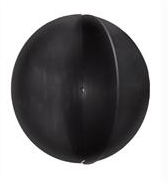 BOULE DE SIGNALISATION ALU NOIR Ø60CM