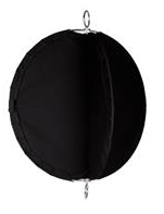 BOULE DE SIGNALISATION VOILE PVC NOIRE Ø60CM