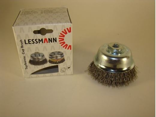 BROSSE ABRASIVE POUR DISQUEUSE [Taille: 60mm] [Caracteristique: Fil dur] [Matière: fil d'acier ]