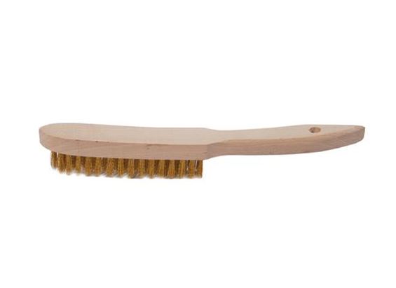 BROSSE MÉTALLIQUE LAITON ROND 4 RANGS