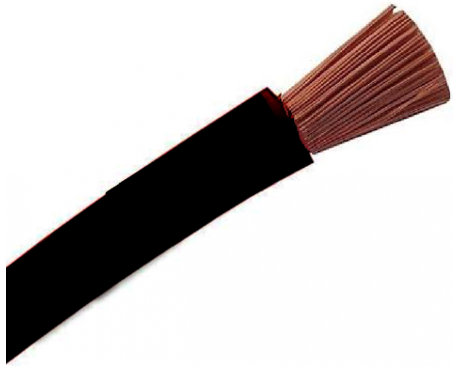 CÂBLE ÉLECTRIQUE POUR PANNEAUX SOLAIRES  Ø4 VENDU AU MÈTRE [Couleur: Noir]