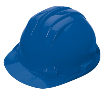 CASQUE DE CHANTIER BLEU EN POLYÉTYLÈNE