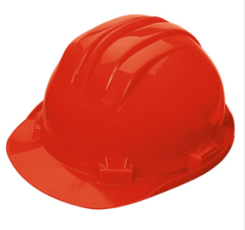 CASQUE DE CHANTIER ROUGE EN POLYÉTYLÈNE