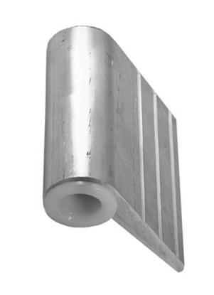 CLAPET DE FERMETURE / PARTIE CHARNIÈRE ACIER ET GOUJON INOX 80MM