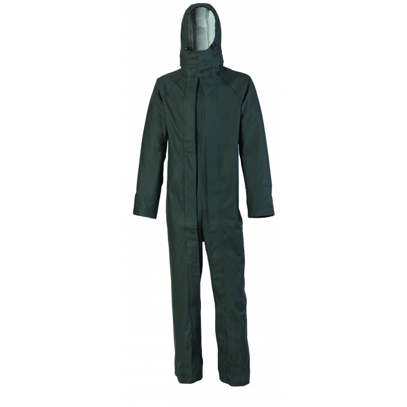 COMBINAISON DE PLUIE POLYURÉTHANE/PVC COUTURE ÉTANCHE VERT TL
