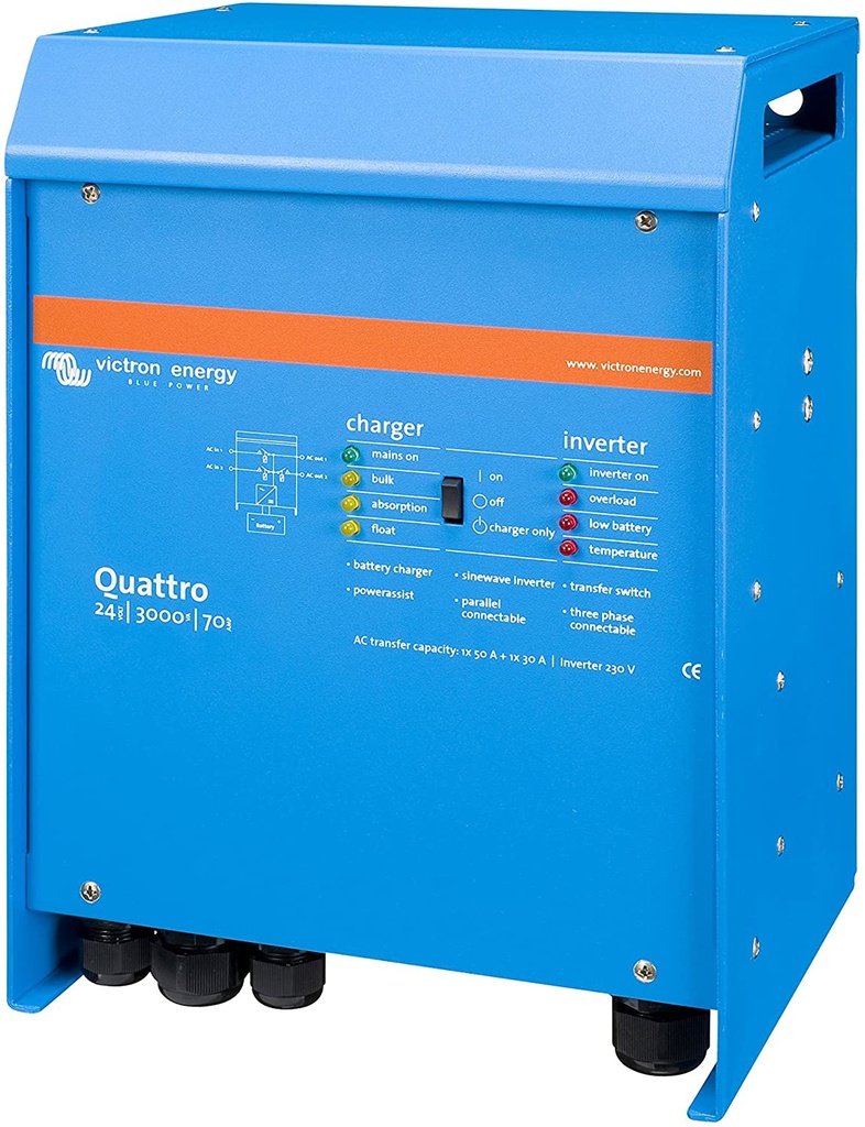 CONVERTISSEUR/CHARGEUR MULTIPLUS [Modèle: Quattro 24/3000/70-50/50]