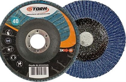 DISQUE A LAMELLES Ø125mm [Taille: 125mm] [Grain: grain 60 plat]