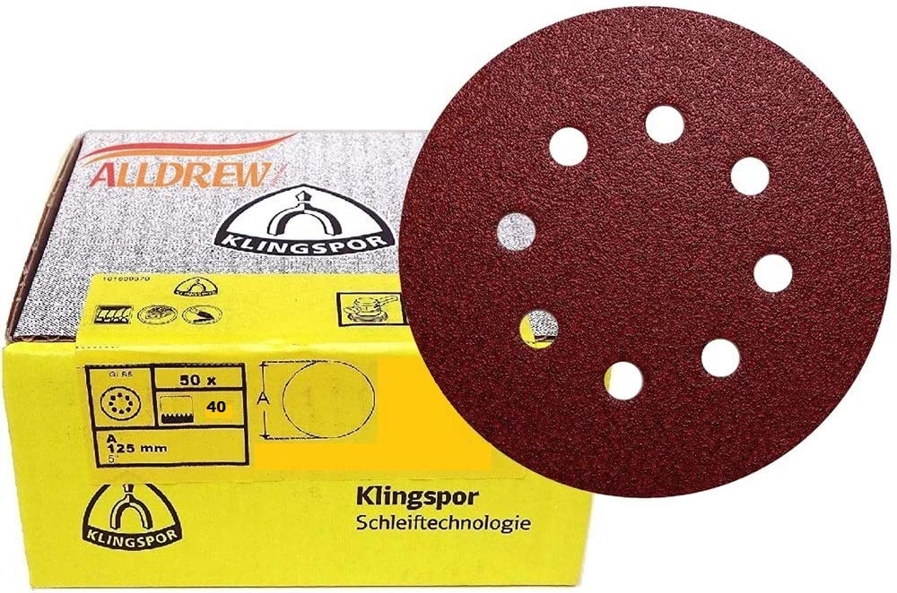 DISQUE ABRASIF KLINGSPOR PAR BOÎTE [Taille: 125mm] [Grain: Grain 220]