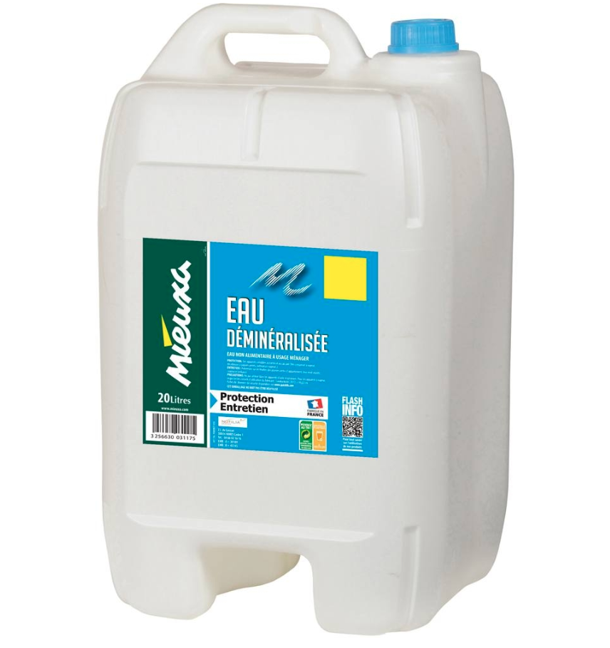 EAU DÉMINÉRALISÉE [Volume: 20 litres]