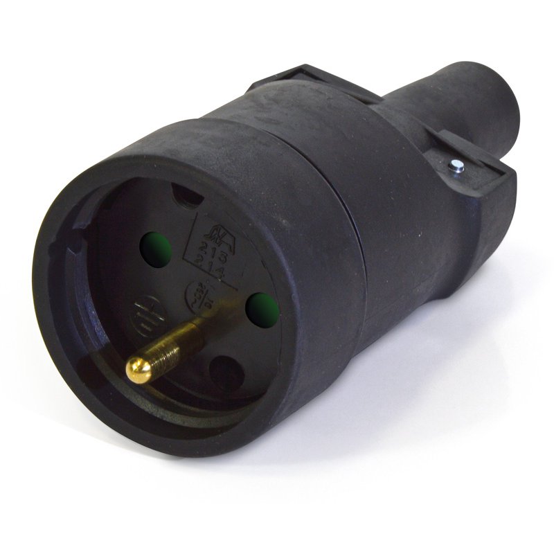 FICHE CAOUTCHOUC [Fiche: FEM. 2P+T 10/16A 220V]