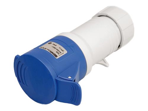 FICHE DE BORD  IP44 CEE BLEUE 220V [Electrique: 32A 3 PÔLES FEMELLE]