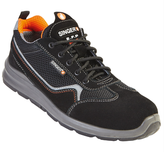 GENES. CHAUSSES BASSE CUIR VELOURS. S1PL FO SR [Taille: Taille 39]