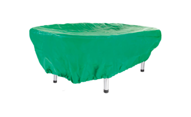 HOUSSE VERTE POUR BAC À CORDE OVALE 300X150CM