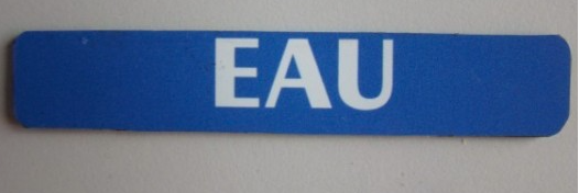 MAGNET 'EAU' [Taille: 10cm * 1.8cm]