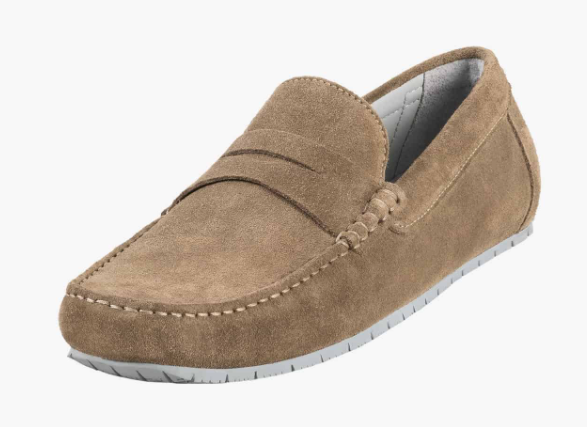 MOCASSIN ADHÉRENT EN CUIR VELOURS VASCO DE GAMA [Taille: Taille 42] [Couleur: Marron]