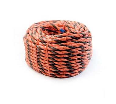 CORDE ORKAVA PPFF3 3 TORONS ORANGE NOIR Ø18 50M