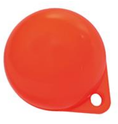 POIDS DRAPEAU ORANGE Ø90MM