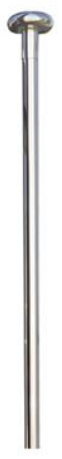PORTE DRAPEAU ACIER INOXYDABLE BRILLANT [Taille: 200cm]