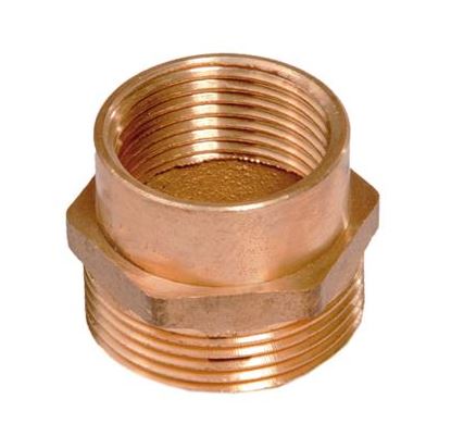 RACCORD/MANCHON RÉDUCTION LAITON MÂLE 1&quot;1/4 FEMELLE 1&quot;