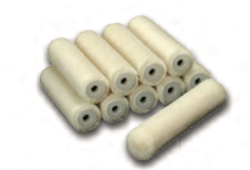 ROULEAU EN VELOURS CRÈME(Ø25mm) [Taille: 110mm]