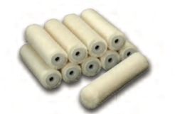 ROULEAU FIBRE 4MM VELOURS CRÈME 15CM