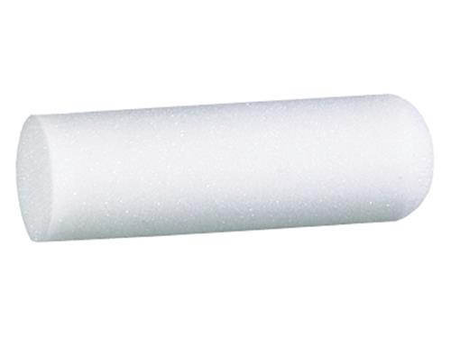 ROULEAU MOUSSE BLANC ROND DU COTÉ DE LA BRIDE 10CM