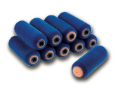 ROULEAU MOUSSE FLOQUÉE BLEUE EXTRA FORTE DENSITÉ 11CM