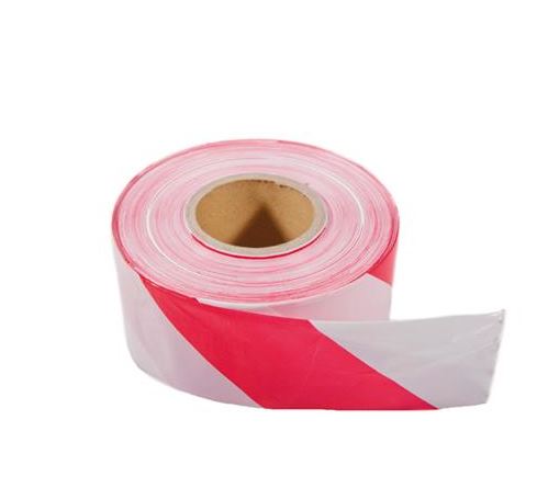 RUBAN DE DÉLIMITATION ROUGE/BLANC 500MX80MM