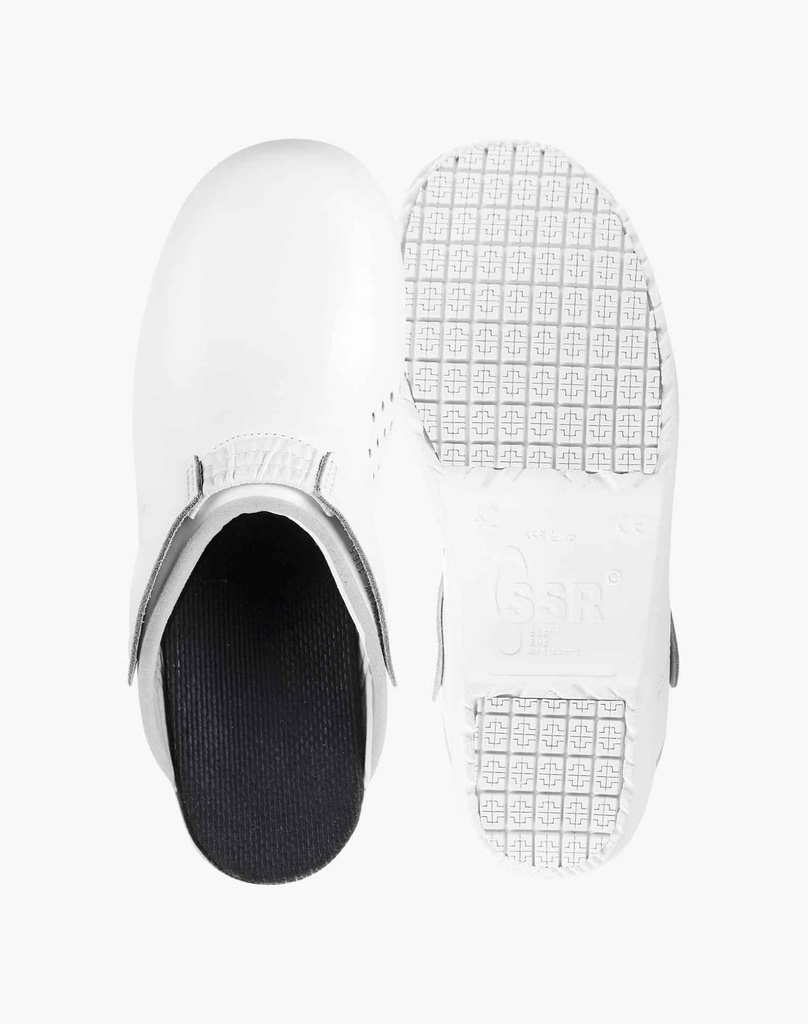 SABOT DE SÉCURITÉ ADHÉRENT &quot;FURIANO&quot; BLANC T36