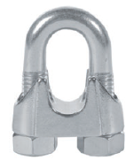 SERRE CABLE ÉTRIER INOX Ø8 M6
