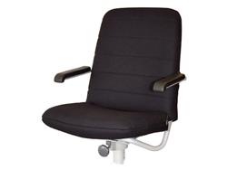 SIÈGE DE PILOTAGE MARYLAND TISSU NOIR SANS SUPPORT