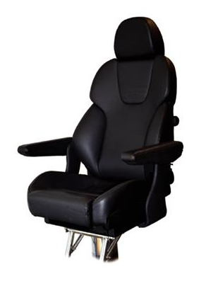 SIÈGE DE PILOTAGE RECARO CASPIAN DE LUXE TISSU NOIR SANS SUPPORT