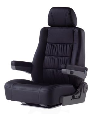 SIÈGE DE PILOTAGE SAN DIEGO CUIR GRIS CLAIR SANS SUPPORT