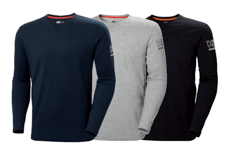 T-SHIRT HH KENSINGTON MANCHES LONGUES BLEU T2XL