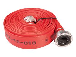 TUYAU D'INCENDIE ROUGE 20M Ø38 AVEC RACCORDS STORZ NA52