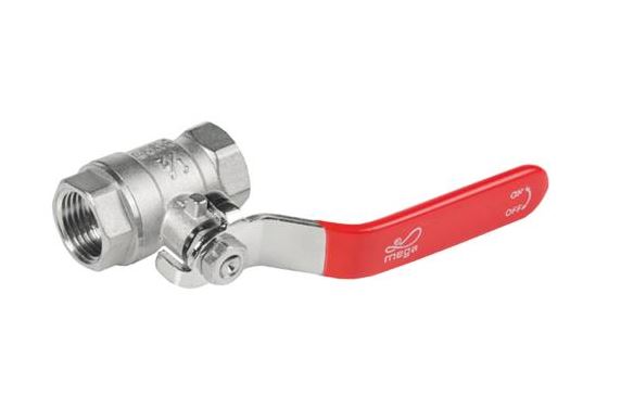 VANNE À BILLE LEVIER ACIER RECOUVERT PVC [Diamètre: 1/4'] [BAR: 25 bar]