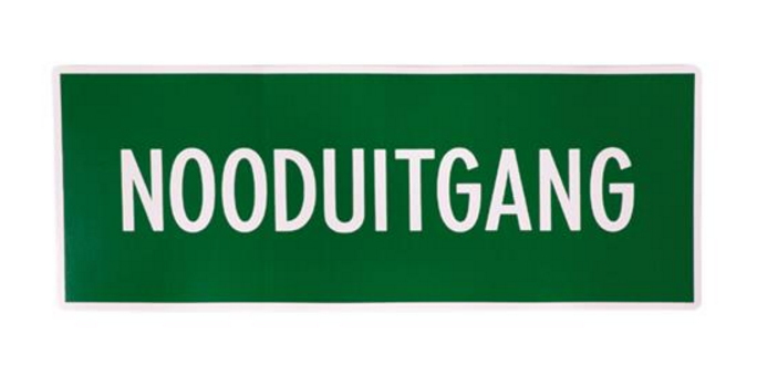 AUTOCOLLANT 'SORTIE DE SECOURS'