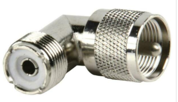 ADAPTATEUR COUDÉ PL58 - RG59 VHF/UHF