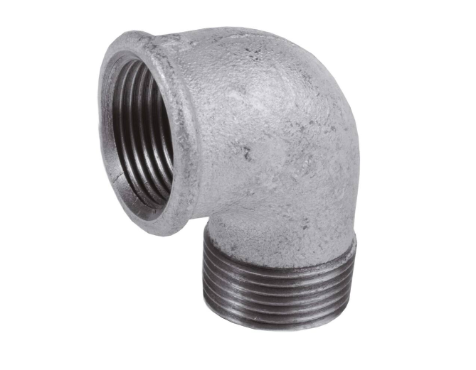 COUDE 90° ZINGUÉ MÂLE/FEMELLE Ø1&quot;