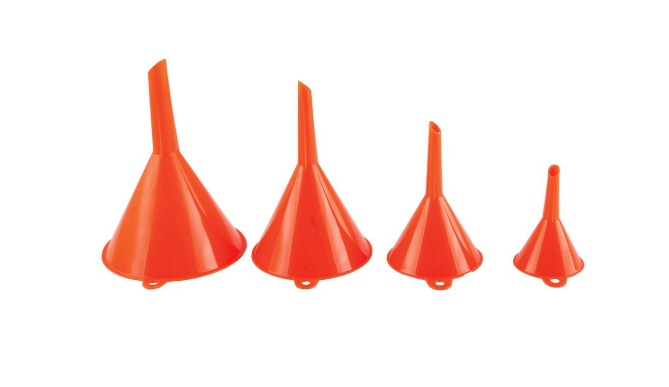 ENTONNOIR LOTS 4 PIECES 50,75,95,115 MM