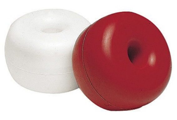 FLOTTEUR BOLINCHE BLANC/ROUGE Ø7CM