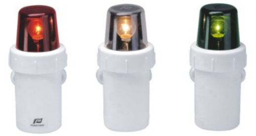 SET OF 3 BATTERY-OPERATED EMERGENCY NAVIGATION LIGHTS