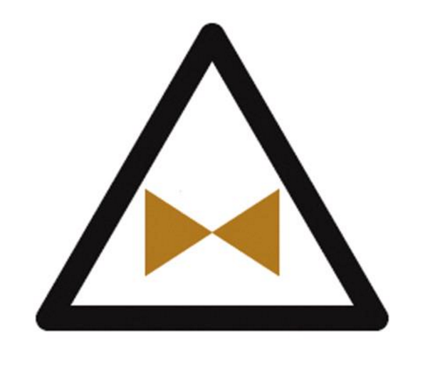 AUTOCOLLANT &quot;FERMETURE D'URGENCE&quot;