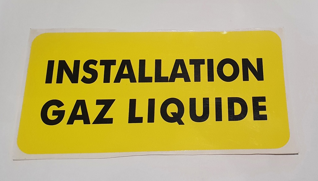 AUTOCOLLANT 'GAZ LIQUIDE'
