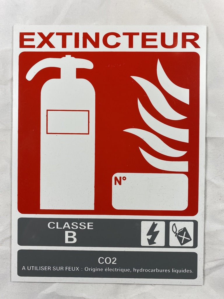 PANNEAU EXTINCTEUR B CO2